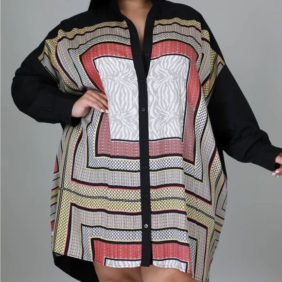 NWT Woman's Trust You Button Down Dress - Size 1X/2X - Picture 2 of 16